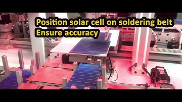 Solar Cell Tabbing & String Machine with CCD Camera Positioning and EL Detection Function