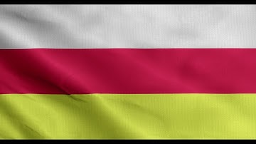North Ossetia waving flag loop free download 4k