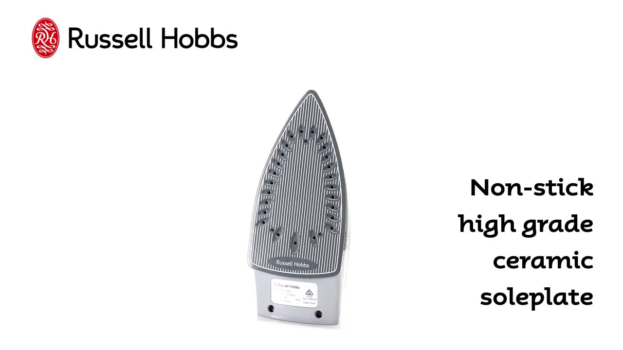 Russell Hobbs Steam Iron 1800w – Ceramic Soleplate, 260ml Tank