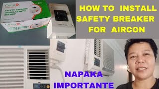 HOW TO INSTALL SAFETY BREAKER FOR AIRCON | NAPAKA IMPORTANTE | LOU M VLOGS