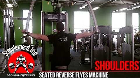 Shoulders - Seated Reverse Fly Machine Exercise Demo and Video @ Supplement Inc