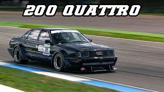 AUDI 200 Quattro | Crazy Turbo 5 cyl. sounds | 2023 Hockenheimring