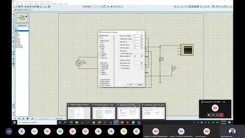 Industrial Electronics Experiment 4 SCR full-wave full control rectifier simulation on Proteus