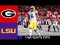 #4 Georgia vs #2 LSU 2019 SEC Championship Highlights | College Football Highlights