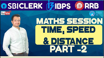 Time, Speed AND Distance Part - 2 | Maths | For SBI PO/Clerk, IBPS, RRB, And Other Govt. Exams