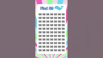 Check observation skill 28: only 7% people can find the number in 5 sec #shorts #spotthedifference