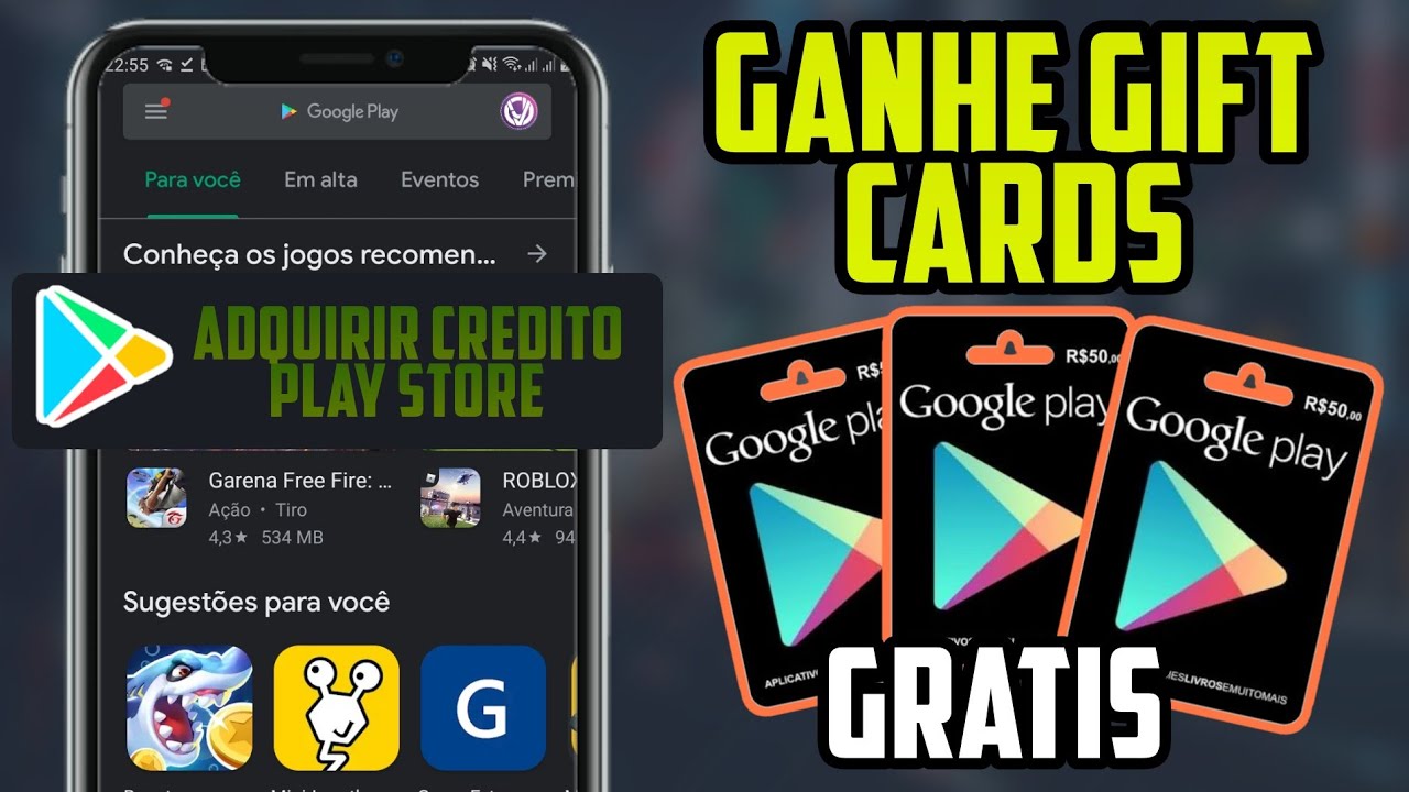 NOVO APP!! Como GANHAR SALDO {Créditos} Na GOOGLE PLAY STORE 2020 ...