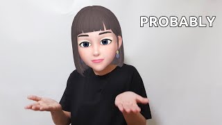 American Sign Language (ASL) Lesson: Opposite Adjectives | Certainly - Probably