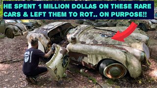 The Worlds Most Expensive Car Graveyard! Priceless Collection Rotting Away In A Forest….On Purpose!