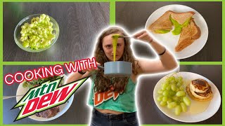 EATING MOUNTAIN DEW FOODS FOR A DAY by Tiny Treatery 130 views 1 year ago 18 minutes