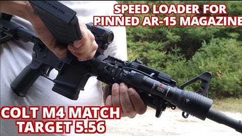 How to use a Speed Loader for an AR-15  with a Permanetly Pinned Magazine chambered in 5.56 & .223
