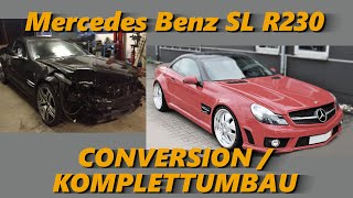 Mercedes Benz SL R230 Conversion / Komplettumbau from SL 500 to SL 65 AMG Widebody CREUNICO