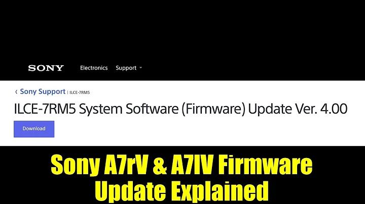 Sony A7rV & A7IV Firmware Update Explained | New Features & Improvements 2025