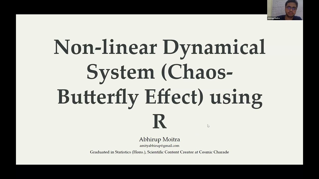 Non-linear Dynamical systems (Chaos- Butterfly Effect) using R by Abhirup Moitra