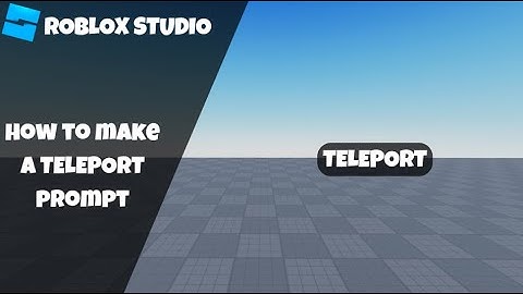 How to make a Teleport Prompt in Roblox! (Roblox Scripting Tutorial 2023!)