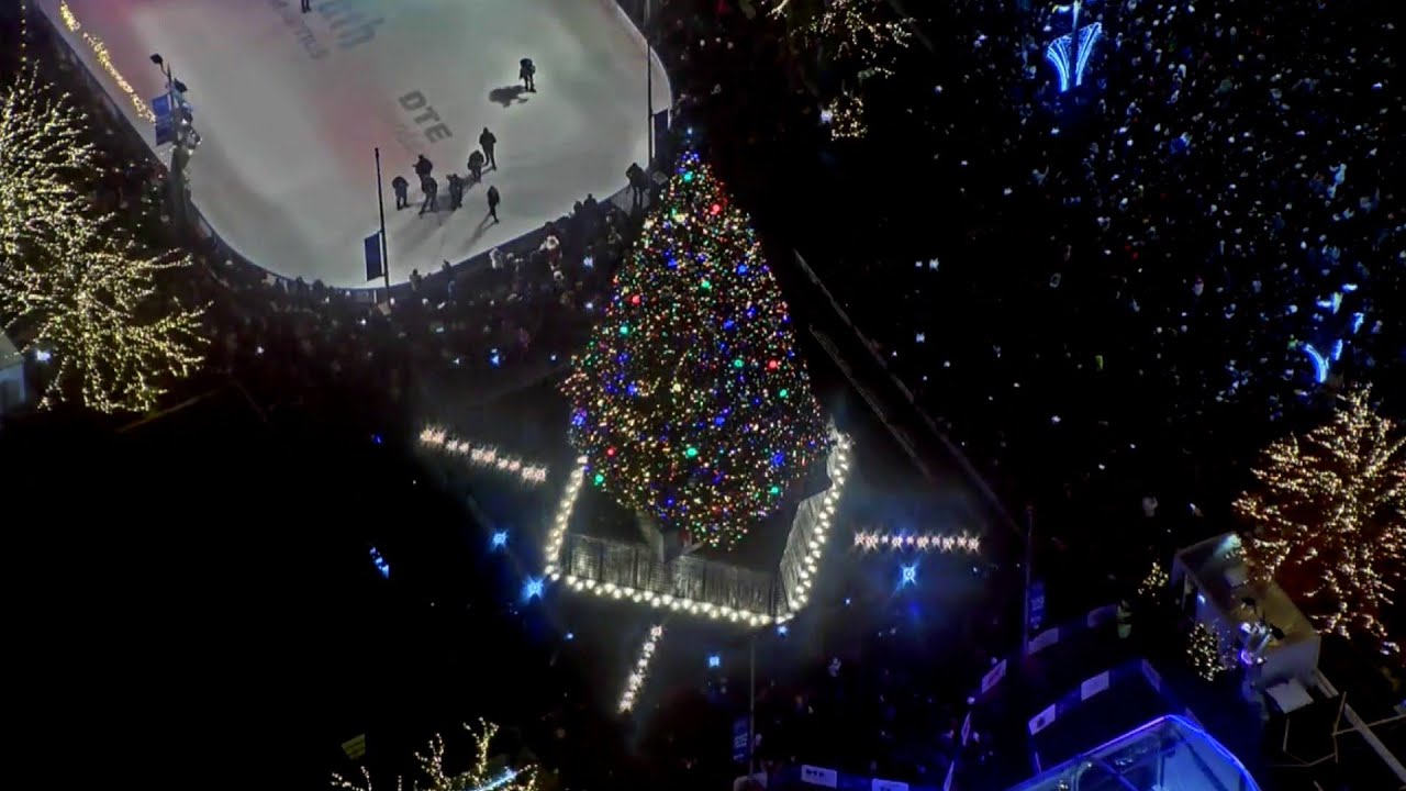 Detroit Christmas Tree lighting 2019 YouTube