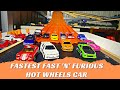 Fastest fast and furious hot wheels car drag race