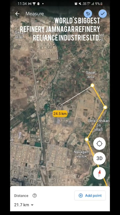 WORLD'S BIGGEST REFINERY JAMNAGAR REFINERY.RELIANCE IND.LTD INDIA[25000 acres ]#shorts#youtubeshorts