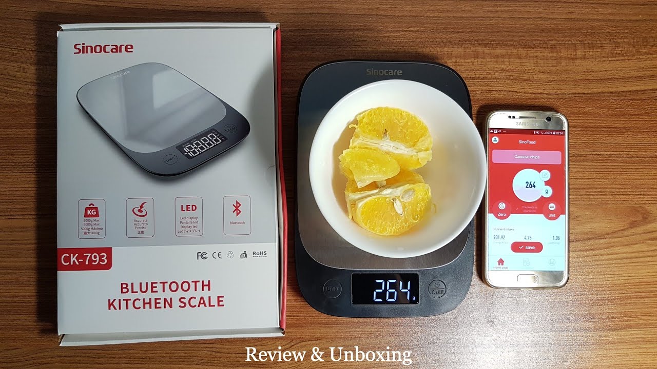 Sinocare Smart Digital Kitchen Food Weighing Scale