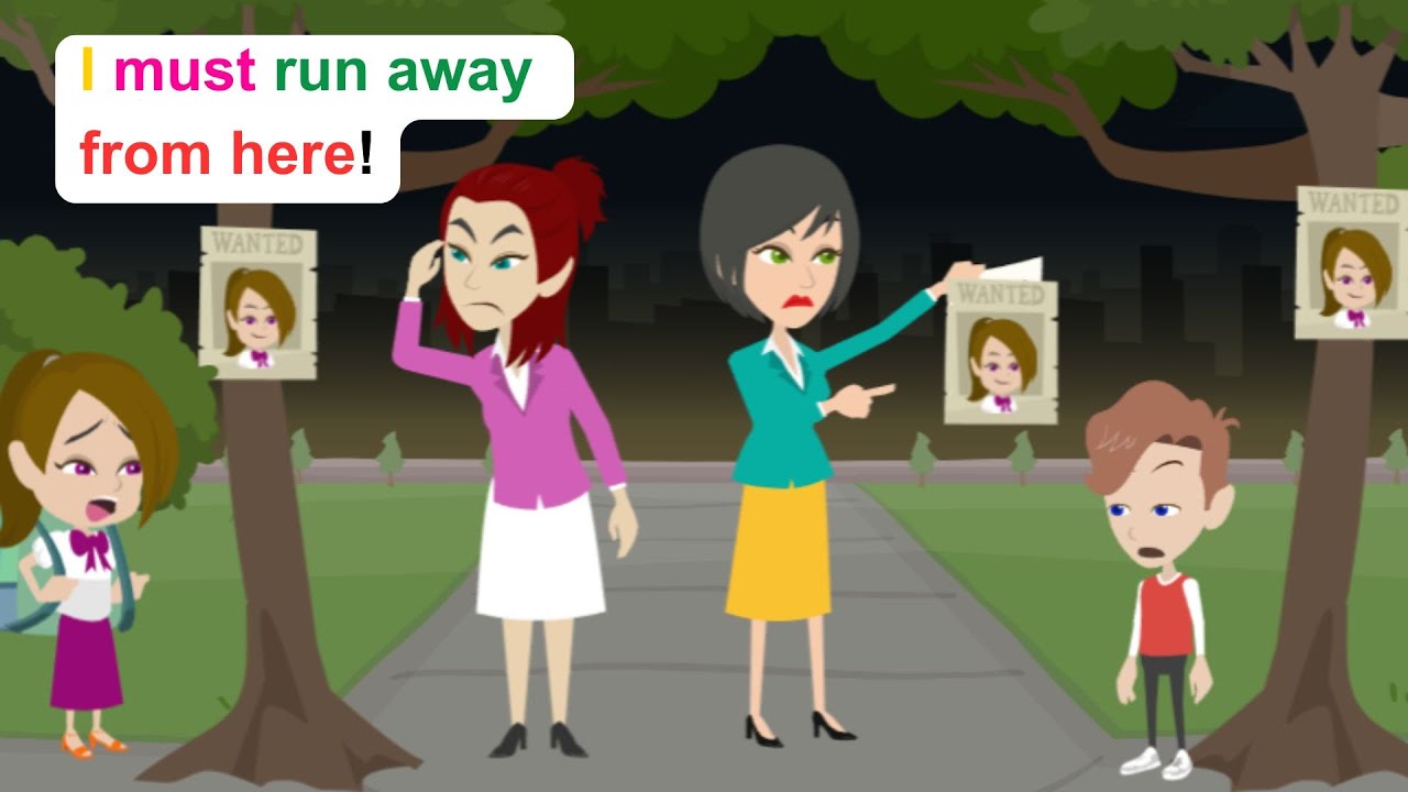 Ella must run away from boarding school - Simple English Story - Ella English
