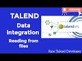 Talend data integration  reading data from files talend basic jobs etl process 