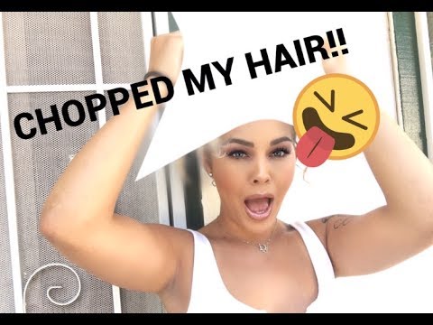 CHOPPED MY HAIR OFF!!