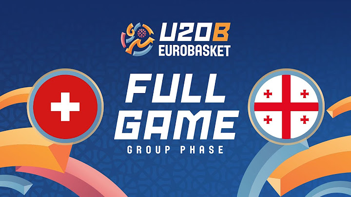 Group Phase | Switzerland v Georgia | Full Basketball Game | FIBA U20 EuroBasket 2025 Division B