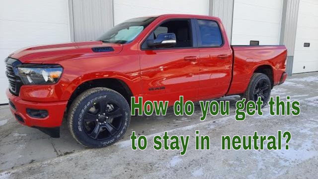 How to shift Dodge ram 8spd into neutral - YouTube