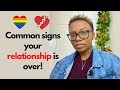 Common Signs Your Lesbian Relationship Is "Over" -  #LesbianCouple