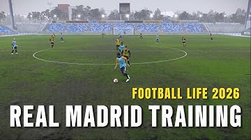Real Madrid Snow Training 🥶 | PES 2021 Football Life 2026 Ultra Realism