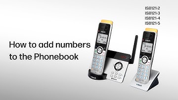 Add a number to Phonebook | Add a number to Phonebook via Caller ID log - VTech IS8121 series