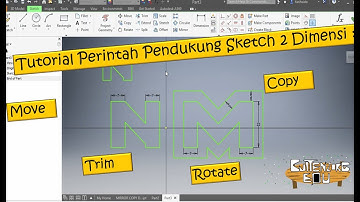 Tutorial Move,Copy,rotate,trim,extend,split,scale,stretch,offset Autodesk Inventor Part 3