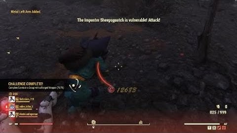 Fallout 76 imposter sheepsquatch melted