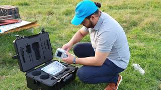 Real test and search for water by WF-303 GH Groundwater Detector