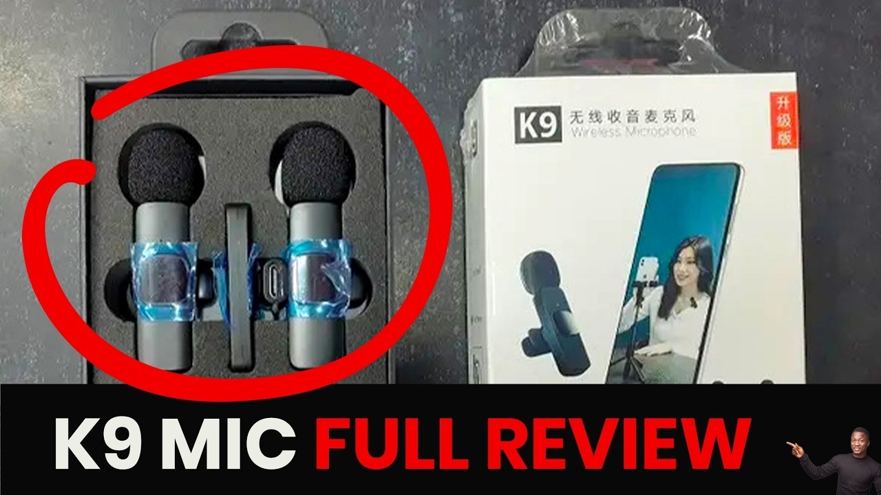 Обзор и звуковой тест беспроводного микрофона K9 — лучший недорогой микрофон для видеосъемки на т...