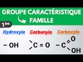 Groupes caractristiques et familles fonctionnelles  1re  physiquechimie