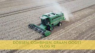 dorsen, combinen, graan oogst (vlog 92)