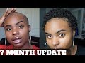 7 month big chop update  how to define curls using shine n jam gel  twa