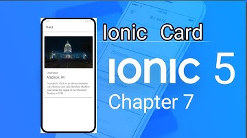 ionic 5 tutorials | how to create ionic card | ionic 5 card | chapter 7