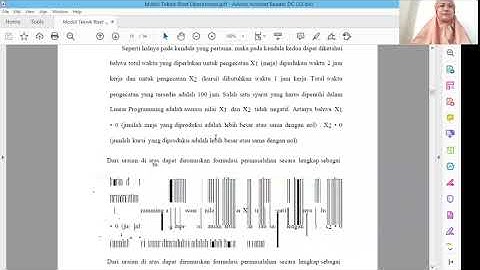 221 Teknik Riset Operasional Pertemuan 2