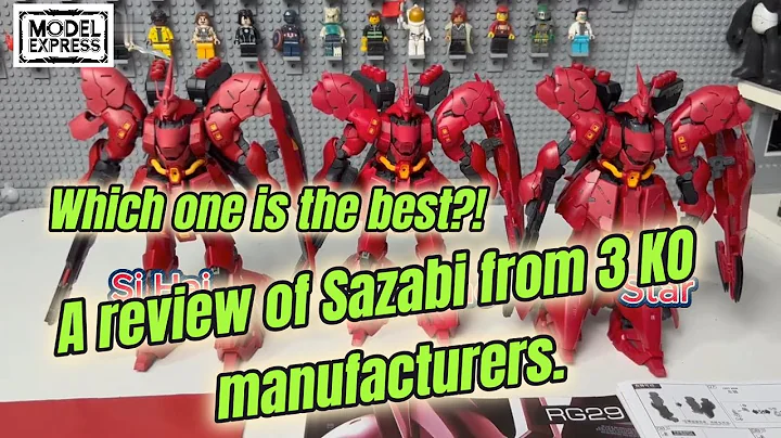 Which one is the best?!A review of Sazabi from 3 KO manufacturers. #gundam #gunpla #bandai #sazabi