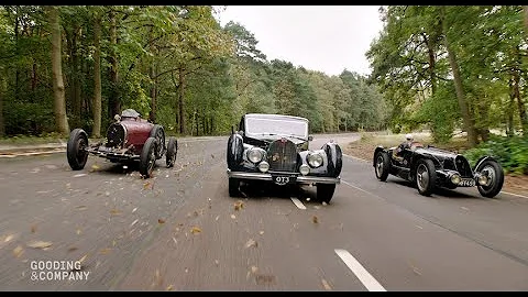 A Trio of Bugattis at Speed from Passion of a Lifetime