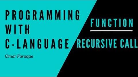 Recursion in C programming (Bangla)