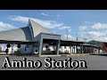 【4K】Walking around Amino Station, Northernmost Station in Kyoto, Tango Countryside.