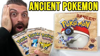 UNEARTHING OLDEST POKEMON CARDS FROM 1999! (1st Edition Fossil Booster Box Opening!)