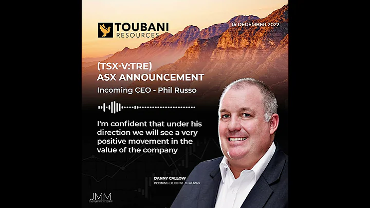 Toubani Resources (ASX:TRE) - Danny Callow talks a...