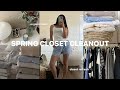 Spring closet clean out organization  closet makeover
