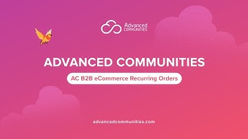 AC B2B Commerce Recurring Orders Demo: B2B Order Management on Salesforce