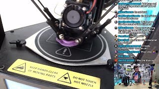 MP Mini Delta 3D Printer Unboxing & Test Print (Livestream #3) 🔴