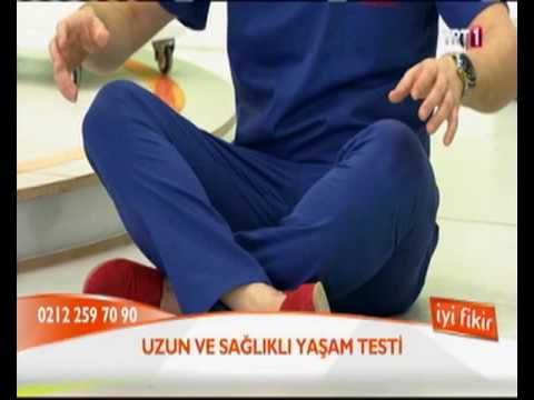 YRD  DOÇ  DR  HALİT YEREBAKAN UZUN VE SAĞLIKLI YAŞAMA TESTİ YAPIYOR